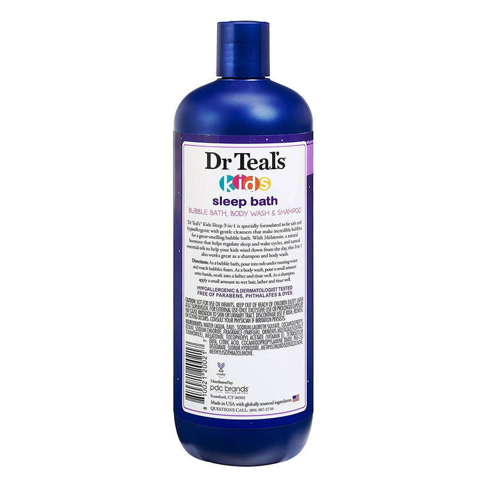 Dr Teals Kids 3In1 Bath Body Shampoo Melatonin 20 Oz.