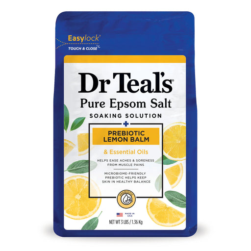 Dr Teal's Prebiotic Lemon Balm Shea Sugar Scrub, 3 Lbs