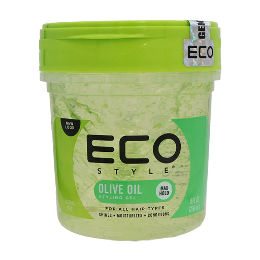 Eco Styling Gel Olive Oil, Green, 8 Oz.