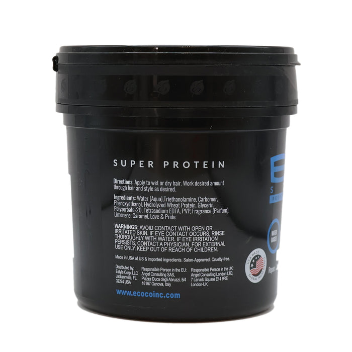 Eco Styling Gel Black Super Protein Black 16 Oz