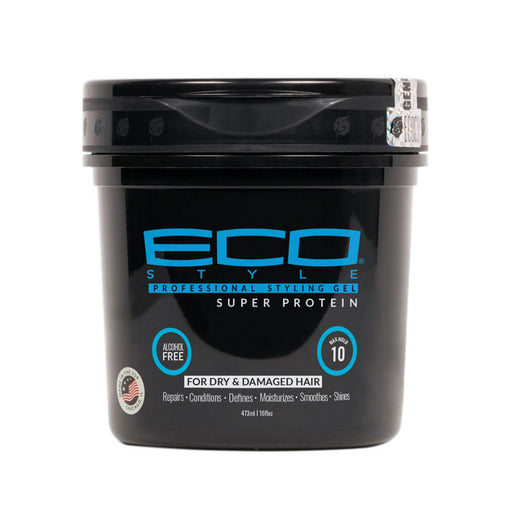 Eco Styling Gel Black Super Protein Black 16 Oz