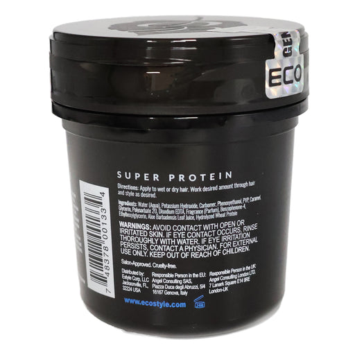 Eco Styling Gel Black Super Protein Black, 8 Oz.