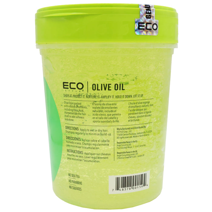 Eco Styling Gel Olive Oil, Green, 32 Oz.