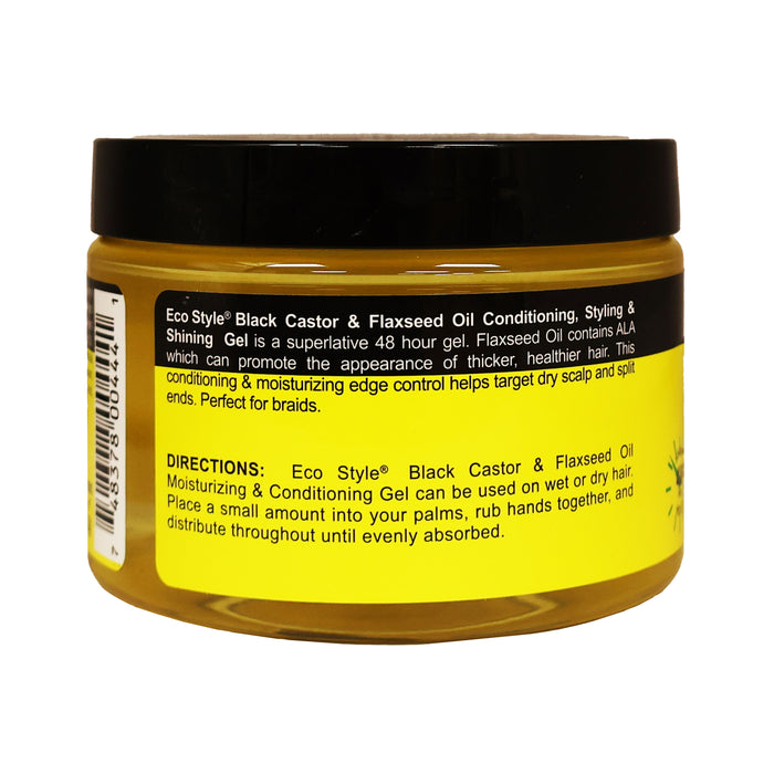 Eco Black Castor and Flaxseed Oil 48 Edge Control Gel 11 Oz.