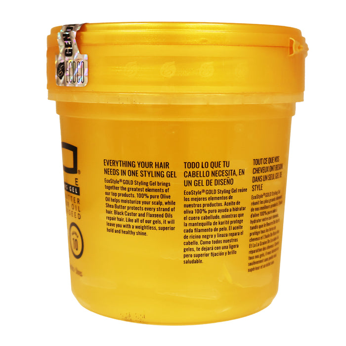 Eco Styling Gel Olive Oil and Shea Butter with Black Castor Oil and Flaxseed 16 Oz.