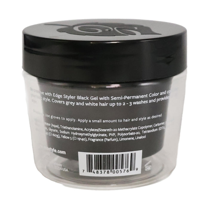 Eco Edge Styler Black Gel, 3 Oz.