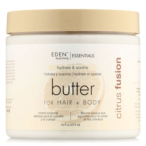Eden Body Works Citrus Silk Hair Body Butter, 16 Oz.