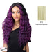 100% Synthetic Hair Wig With Deep Center Part At The Edge,Platinum blonde