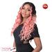 100% Synthetic Hair Wig With Deep Center Part At The Edge,FF CORAL PINK