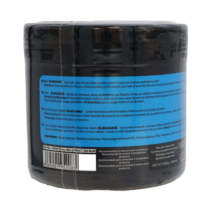 Elegance Triple Action Super Strong Hold Styling Gel Earth, 8.45 Oz.