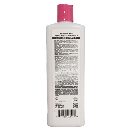 Every Strand Keratin with Aloe Vera Vitamin E Repairing Shampoo, 13.5 Oz.