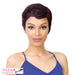 100% Synthetic Hair Iron Friendly Wig Eve,Burgundy black