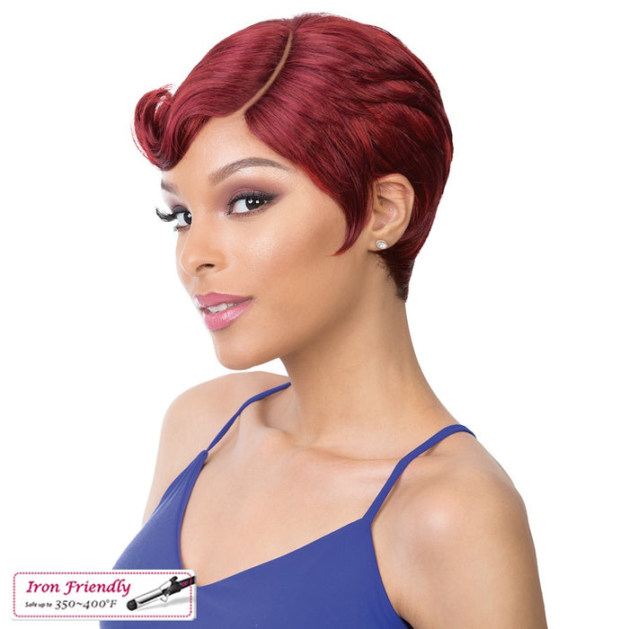 100% Synthetic Hair Iron Friendly Wig Eve,FIRE RED/350