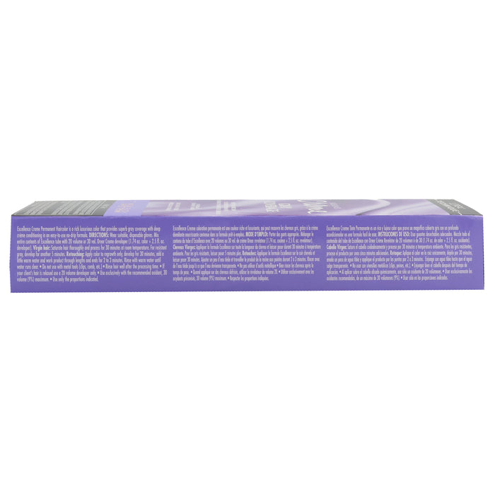 L'Oreal Excellence Creme Gray Coverage Permanent Hair Color, Dark Coppery Brown, 4.4, 1.74 oz