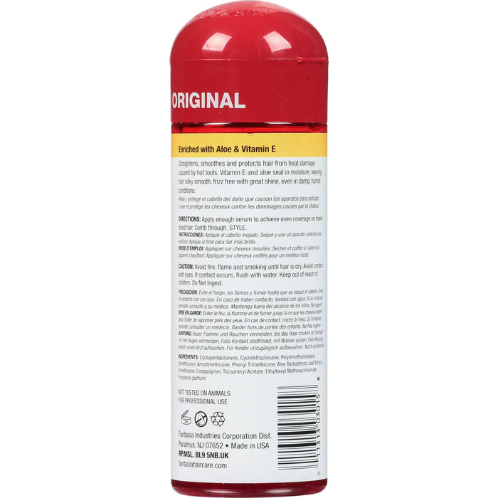 Fantasia IC Hair Polisher Heat Protector Straightening Serum, 6 Oz