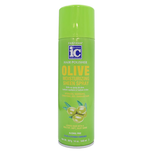 Fantasia IC Hair Polisher Olive Moisturizing Sheen Spray, 14 Oz