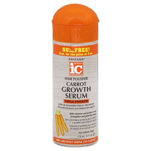 Fantasia Ic Hair Polisher Carrot Growth Serum Triple Strength, 6 Oz