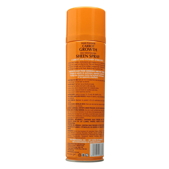 Fantasia IC Hair Polisher Carrot Oil Sheen Spray, 14 Oz