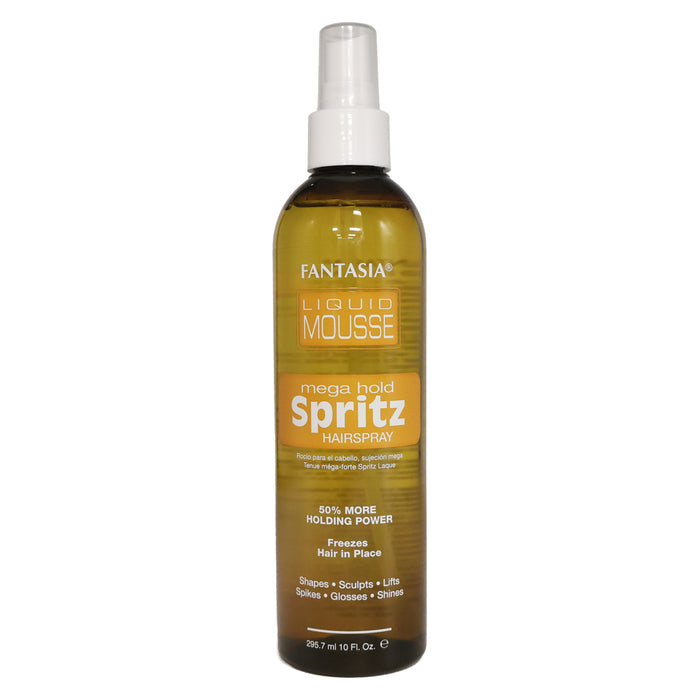 Fantasia Liquid Mousse Mega Hold Spritz Hair Spray, 10 Oz.
