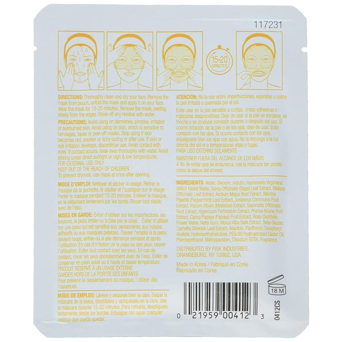 D&R Dermactin Ts Facial Sheet Mask Pore Refining, 6/PK