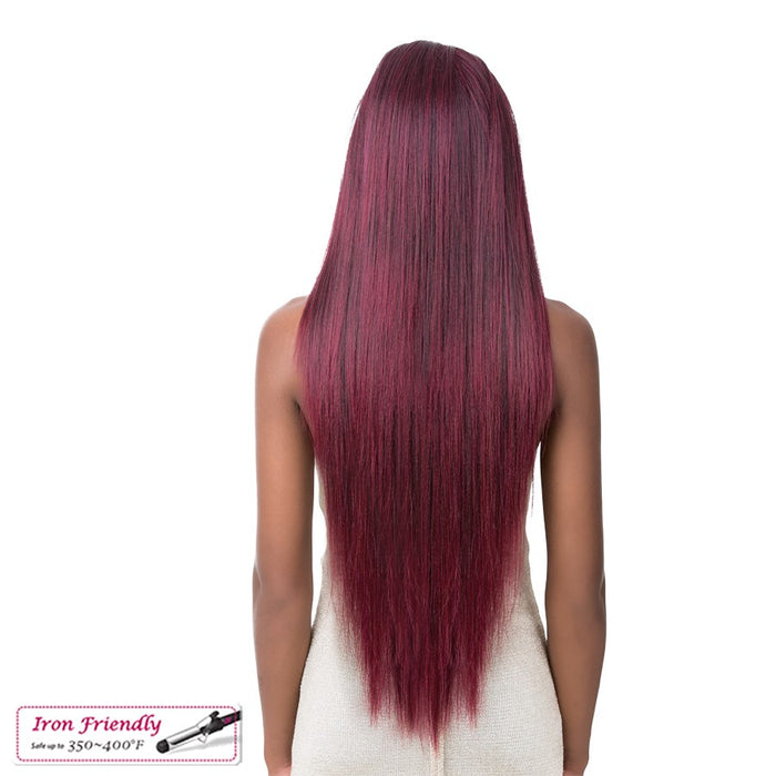 13"X6" Synthetic Hair Frontal Swiss Lace Wig Desiree,TP99J/BURG