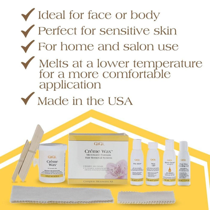 Gigi Microwave Creme Wax Hair Removal System