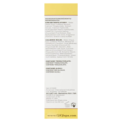 Gigi Facial Hair Removal Cream 1 Oz, Calming Balm 0.5 Oz