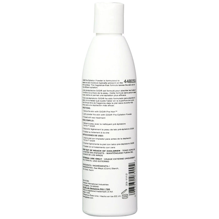 Gigi Pre Epilating Dusting Powder 4.5 Oz