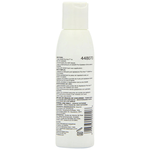 Gigi Pre Epilation Oil 4 Oz.