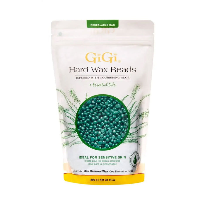 Gigi Hard Wax Beads Nourishing Aloe, 14 Oz.