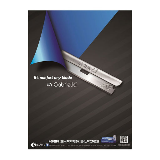 Gabriella Hair Shaper Blades Super Stainless Steel, 60/BX