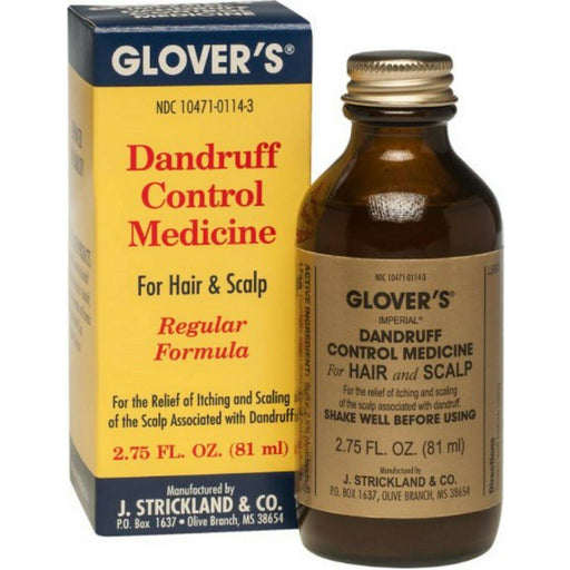 Glover's Dandruff Control Medicine For Hair Scalp, Regular Formula 2.75 Fl Oz
