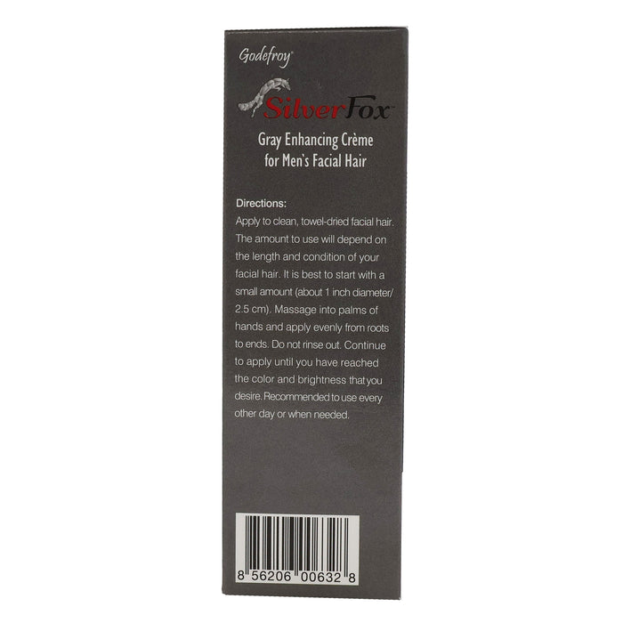 Godefroy Silver Fox Gray Enhancing Cream for Men's Facial Hair 4 Oz