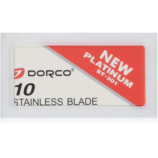 Dorco St301 Platinum Extra Double Edge Razor Blades, Men's, Silver, 10/PK