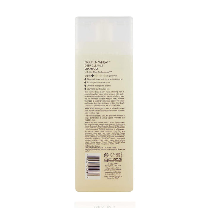 Giovanni Eco Chic Golden Wheat Deep Clean Shampoo, 8.5 Oz.
