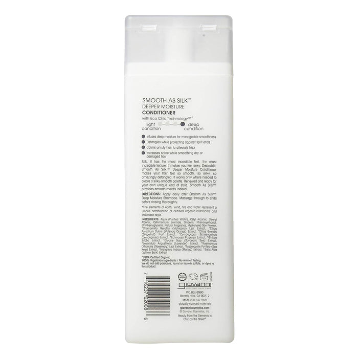 Giovanni Eco Chic Smooth As Silk Conditioner, 8.5 Oz.