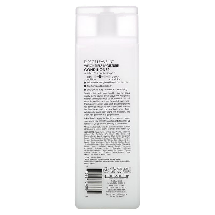 Giovanni Eco Chic Direct Leave In Conditioner, 8.5 Oz.