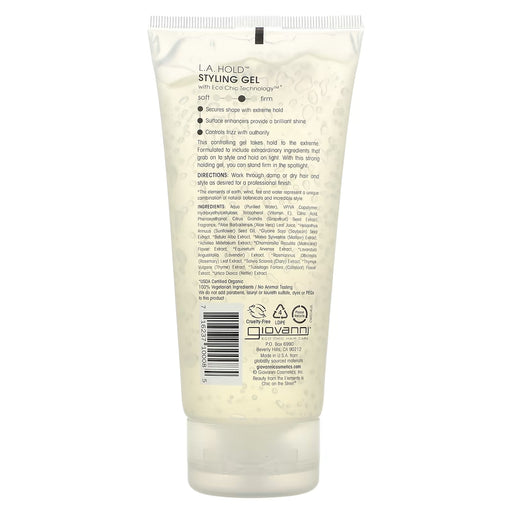 Giovanni Eco Chic Styling Gel Strong Hold, 6.8 Oz.