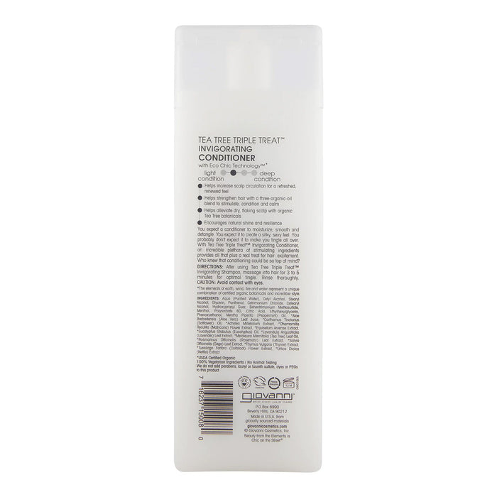 Giovanni Eco Chic Tea Tree Triple Treat Conditioner, 8.5 Oz.