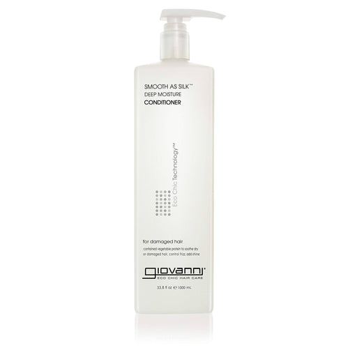 Giovanni Eco Chic Smooth As Silk Conditioner Deep Moisture For Damaged Hair, 33.8 Oz