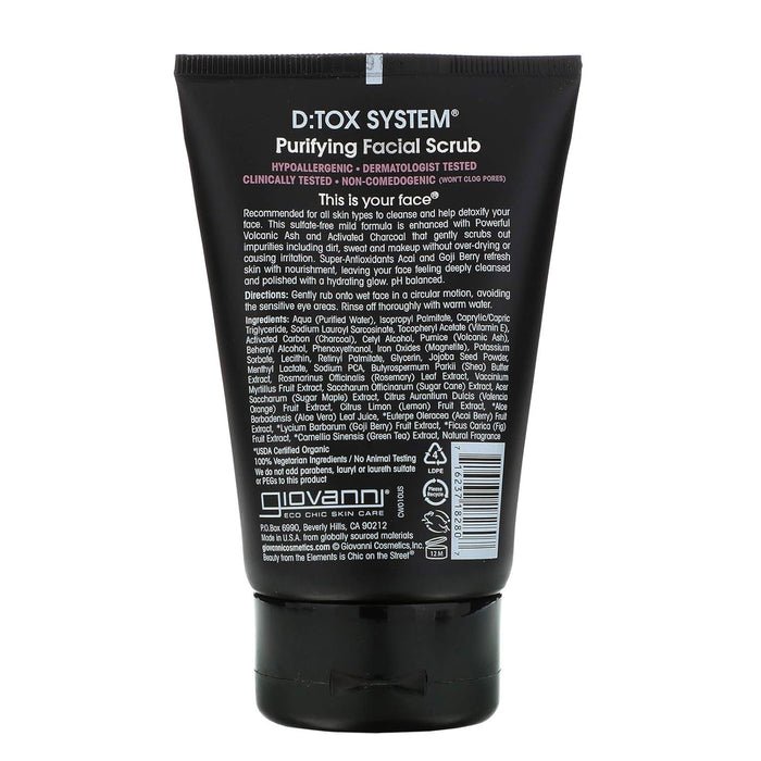 Giovanni D Tox System Purifying Facial Scrub, 4 Oz.