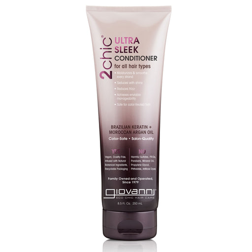 Giovanni 2Chic Sleek Conditioner Keratin Argan Oil, 8.5 Oz.