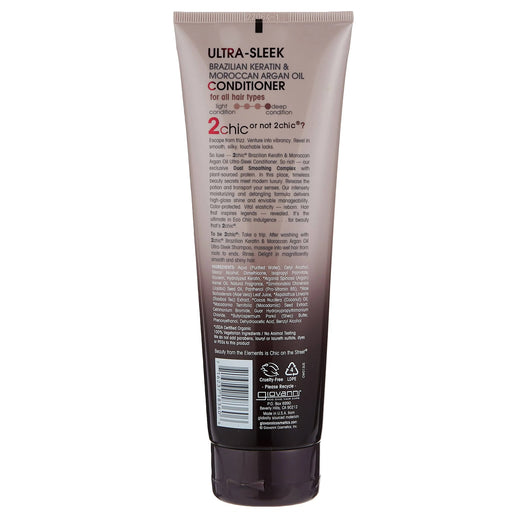 Giovanni 2Chic Sleek Conditioner Keratin Argan Oil, 8.5 Oz.