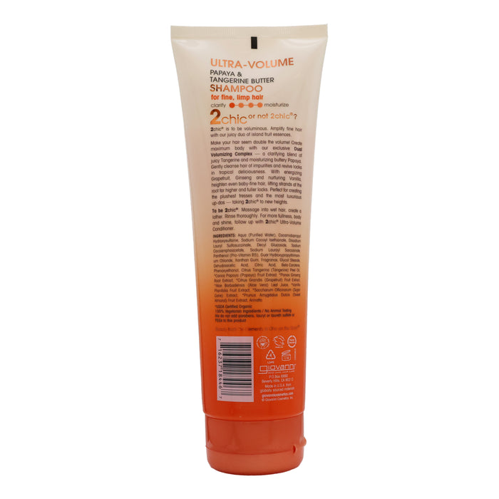 Giovanni 2Chic Volume Shampoo Tangerine Papaya, 8.5 Oz.