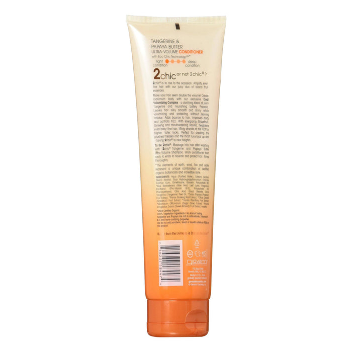 Giovanni 2Chic Volume Conditioner Tangerine Papaya, 8.5 Oz.