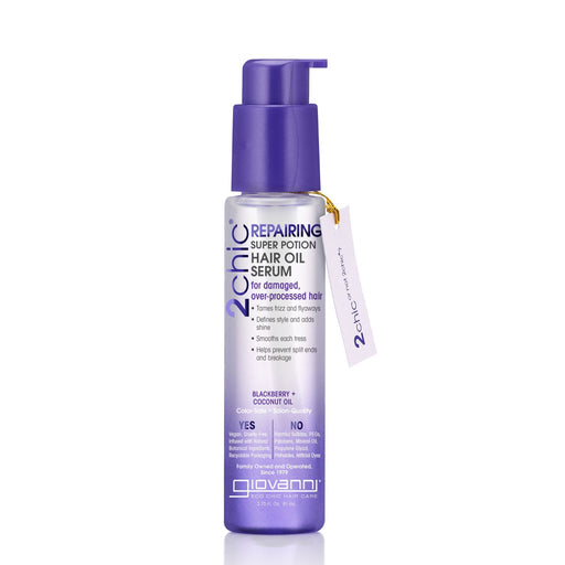 Giovanni 2Chic Repairing Hair Oil Serum Blackberry Coco Milk, 2.75 Oz.
