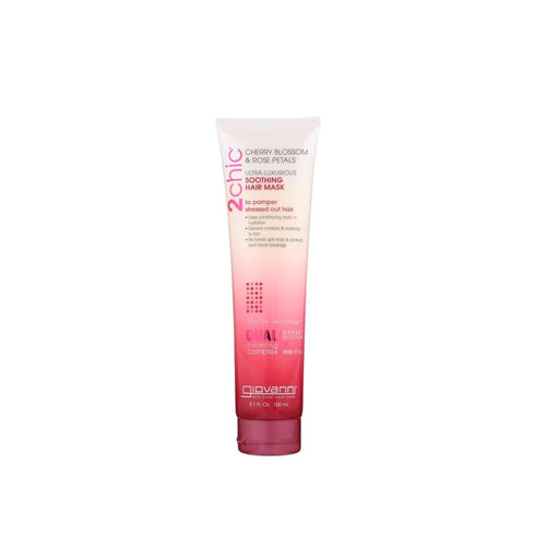 Giovanni 2Chic Luxurious Soothing Hair Mask Cherry Rose, 5.1 Oz.
