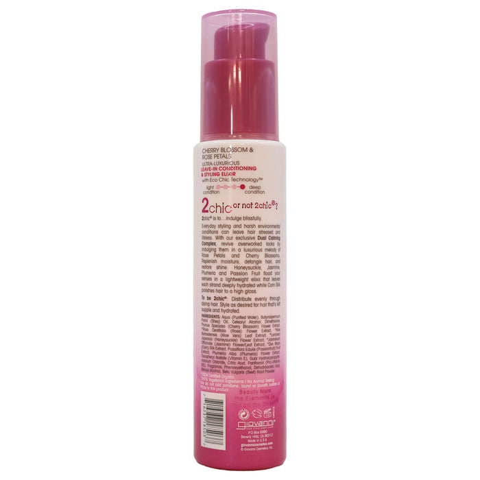 Giovanni 2Chic Luxurious Leave In Conditioning Cherry Rose, 4 Oz.
