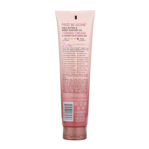 Giovanni 2Chic Frizz Be Gone Taming Cream Shea Butter Almond, 5.1 Oz.
