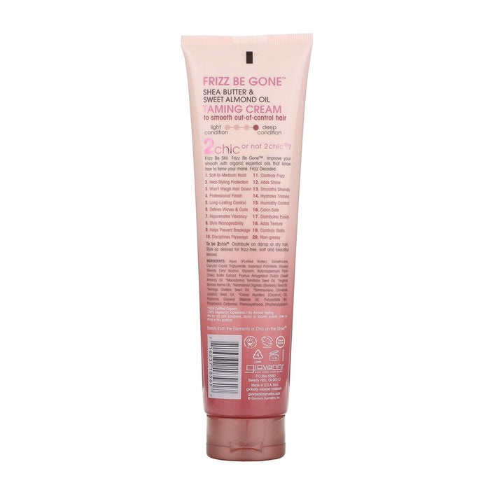 Giovanni 2Chic Frizz Be Gone Taming Cream Shea Butter Almond, 5.1 Oz.
